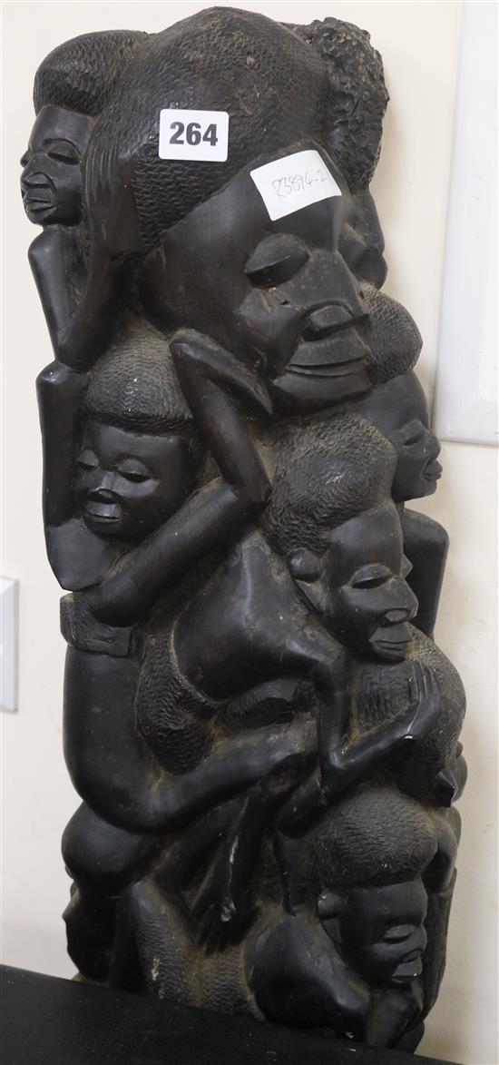 A carved tribal group